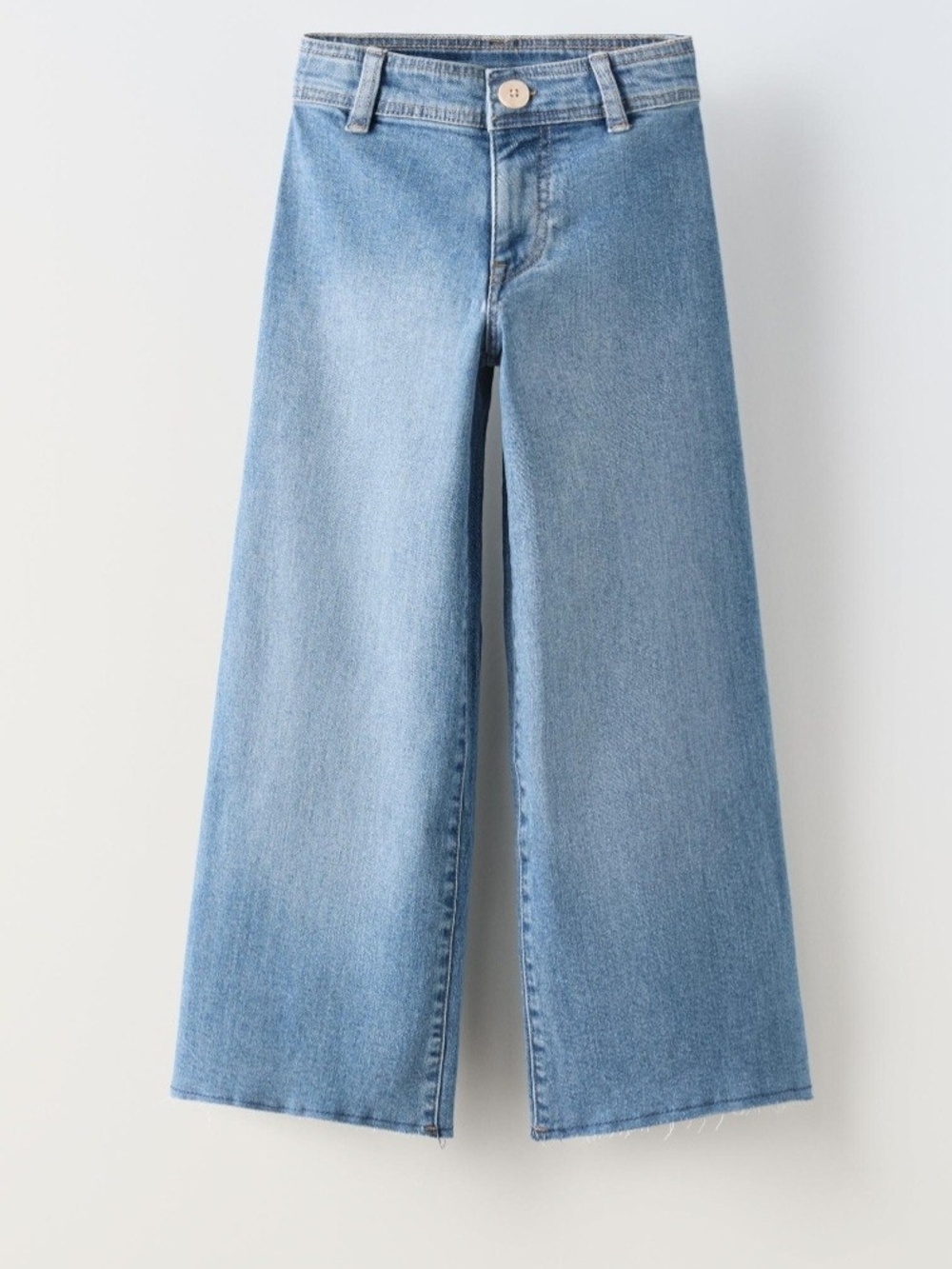 ZARA Light Blue Wide-Leg Marine Jeans